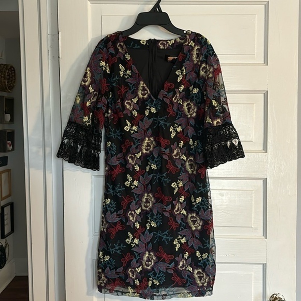 Alexia Admor Embroidered Floral Dress
